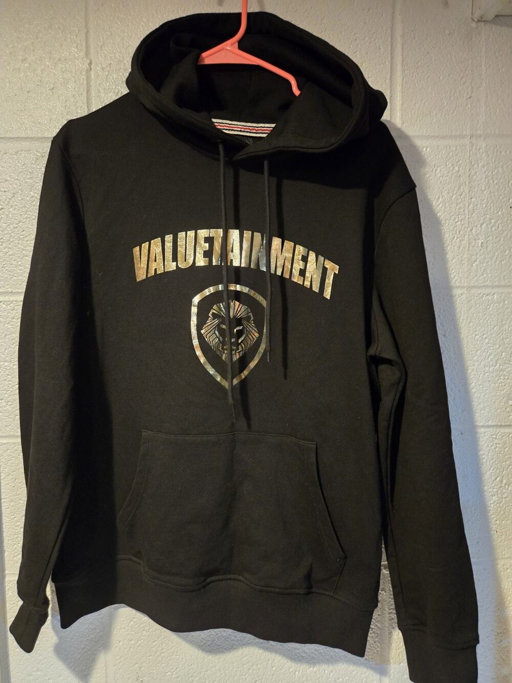 Lion Valuetainment Womens Hoodie Black L Used Good Condition